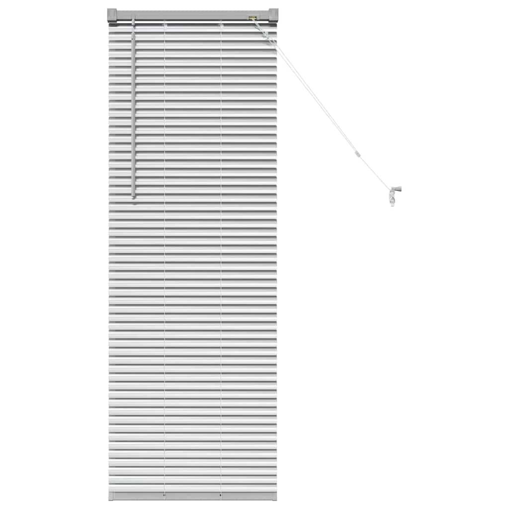 vidaXL Balkenjalousien Silber 130 x 50 cm Aluminium