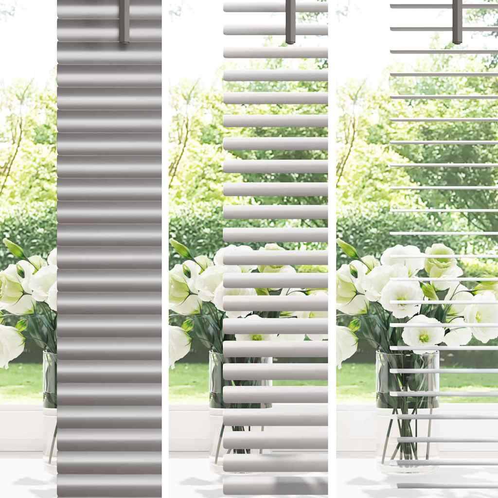 vidaXL Balkenjalousien Silber 130 x 130 cm Aluminium