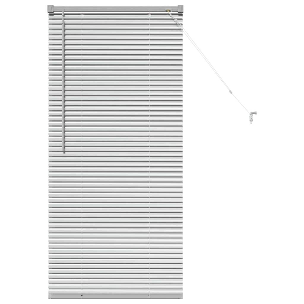 vidaXL Balkenjalousien Silber 130 x 55 cm Aluminium