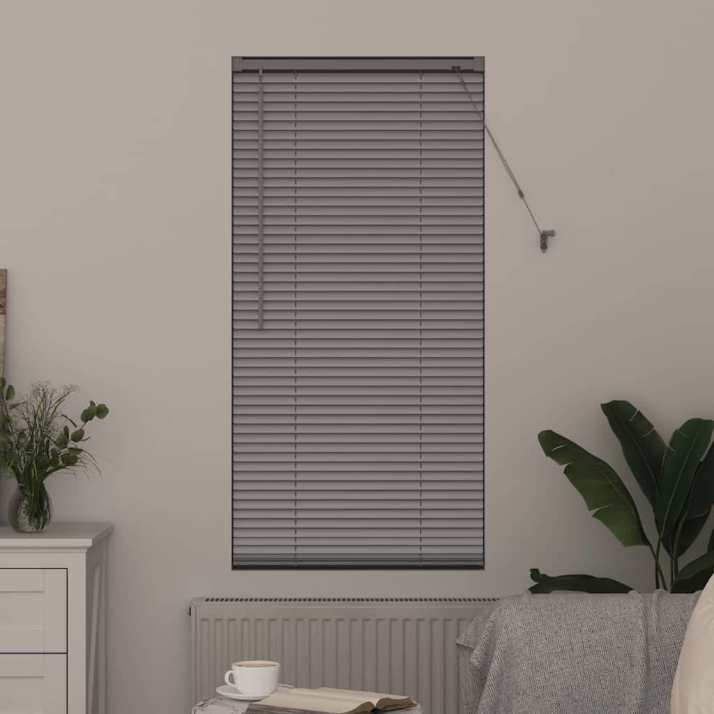 vidaXL Balkenjalousien Silber 130 x 60 cm Aluminium