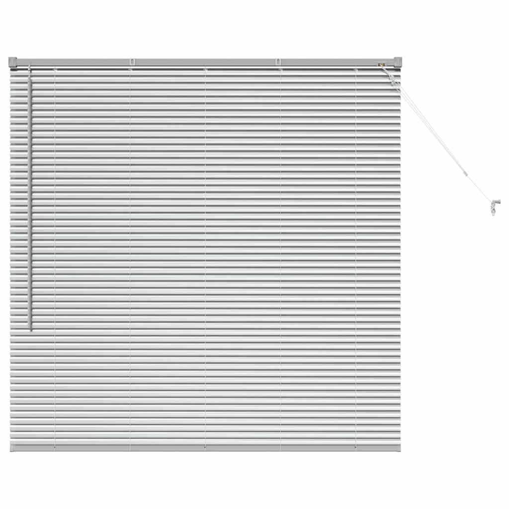 vidaXL Balkenjalousien Silber 130 x 130 cm Aluminium
