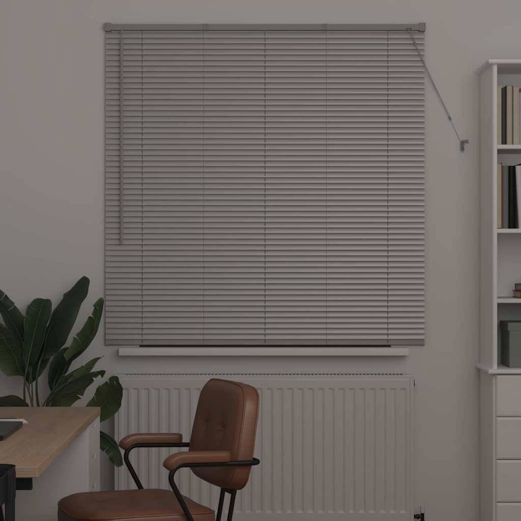 vidaXL Balkenjalousien Silber 130 x 130 cm Aluminium