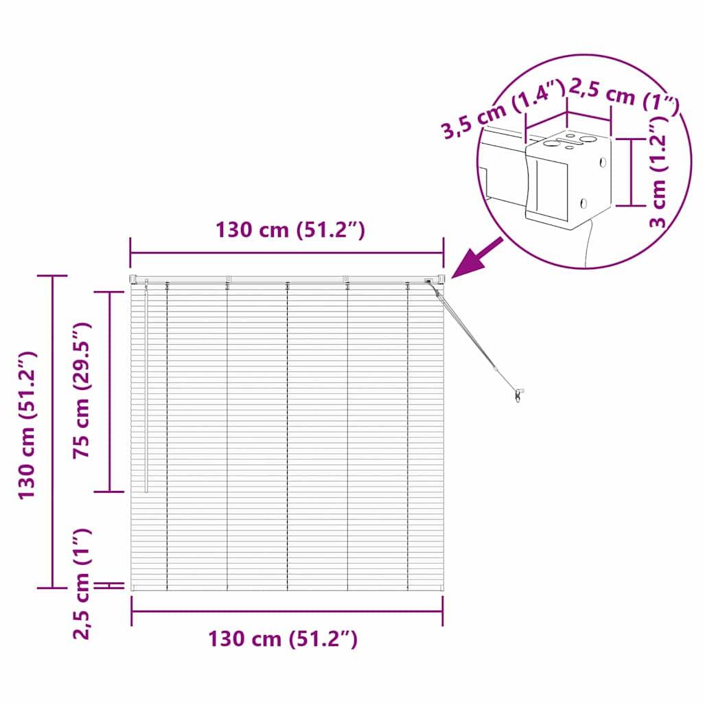 vidaXL Fensterjalousie mit Vorhängen Schwarz Aluminium