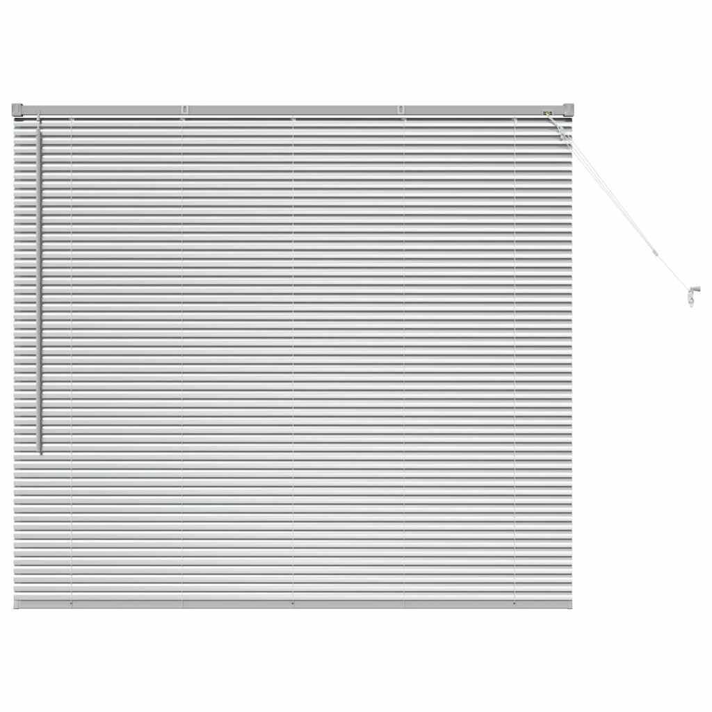 vidaXL Balkenjalousien Silber 130 x 145 cm Aluminium