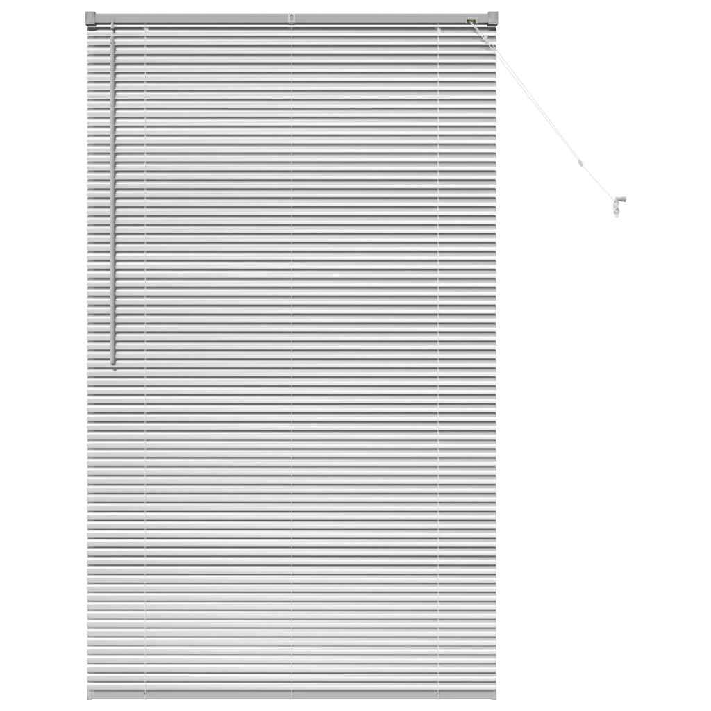vidaXL Balkenjalousien Silber 175 x 100 cm Aluminium
