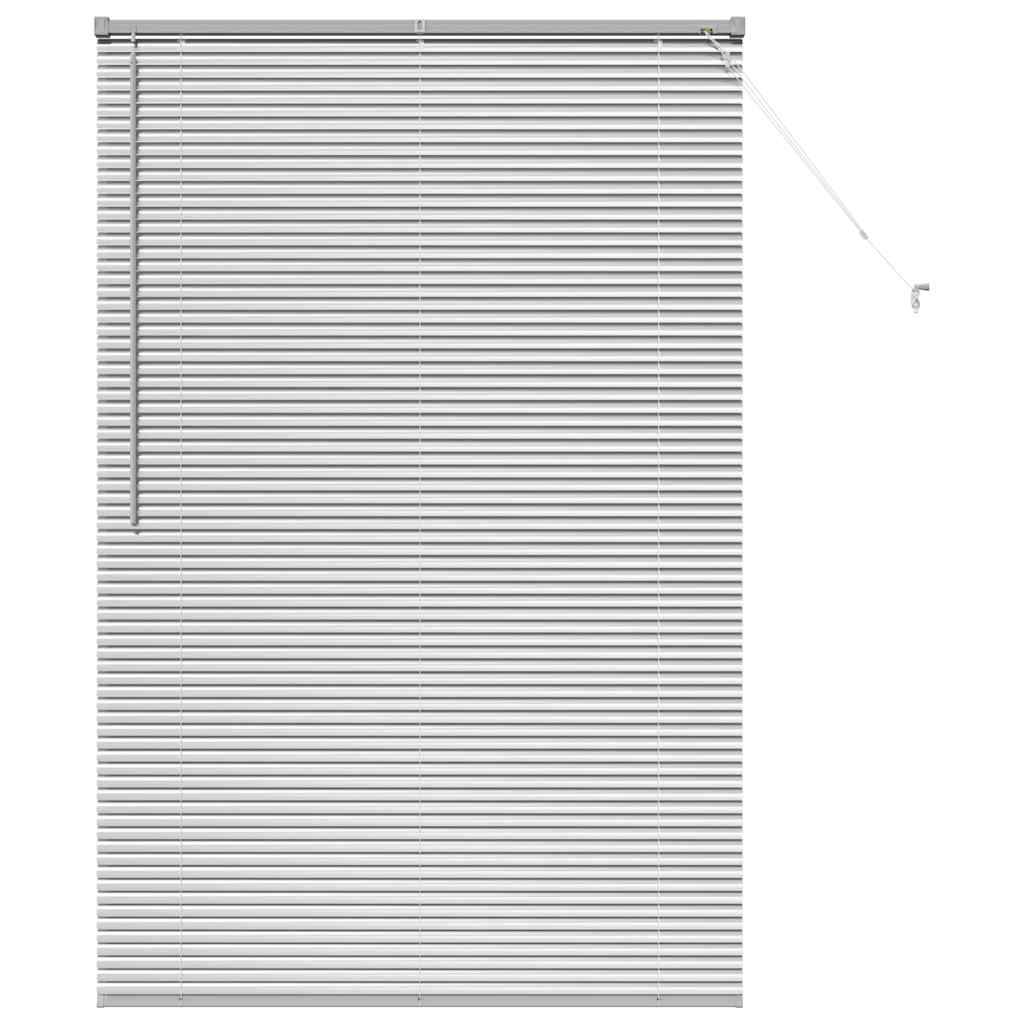 vidaXL Balkenjalousien Silber 175 x 115 cm Aluminium