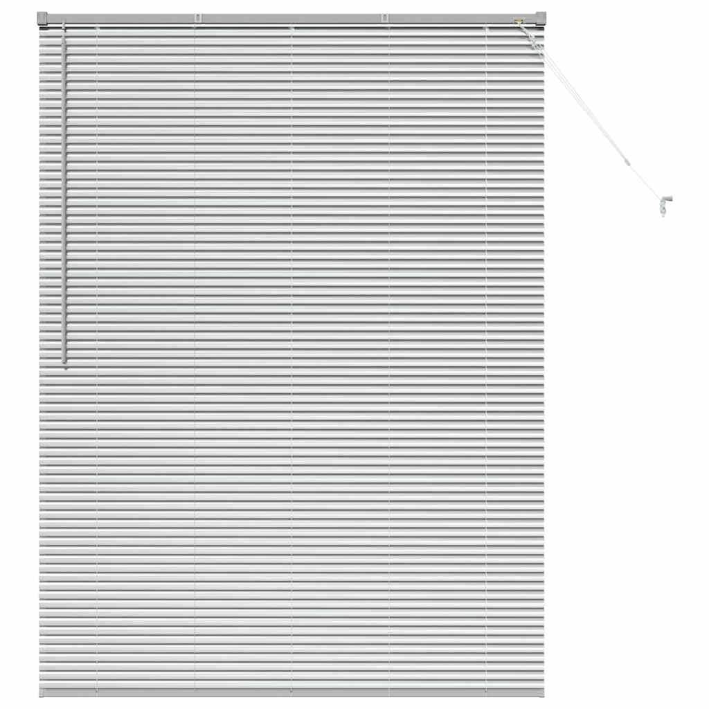 vidaXL Balkenjalousien Silber 175 x 135 cm Aluminium