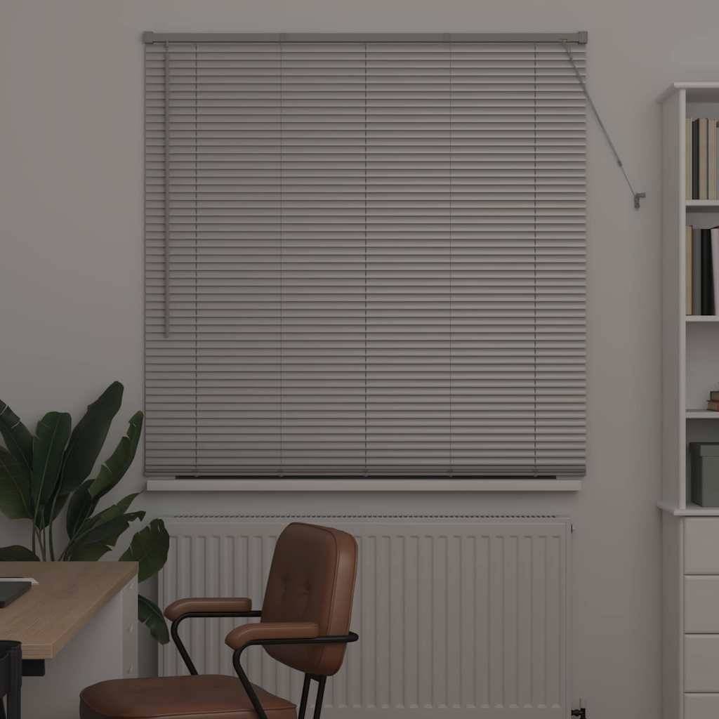 vidaXL Balkenjalousien Silber 175 x 125 cm Aluminium