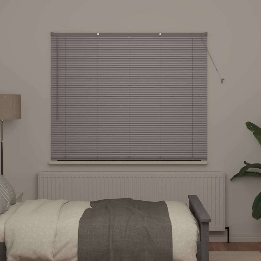 vidaXL Balkenjalousien Silber 175 x 160 cm Aluminium