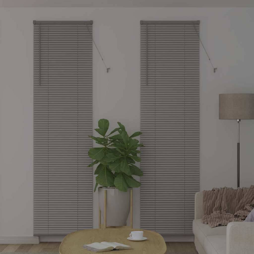 vidaXL Balkenjalousien Silber 220 x 55 cm Aluminium