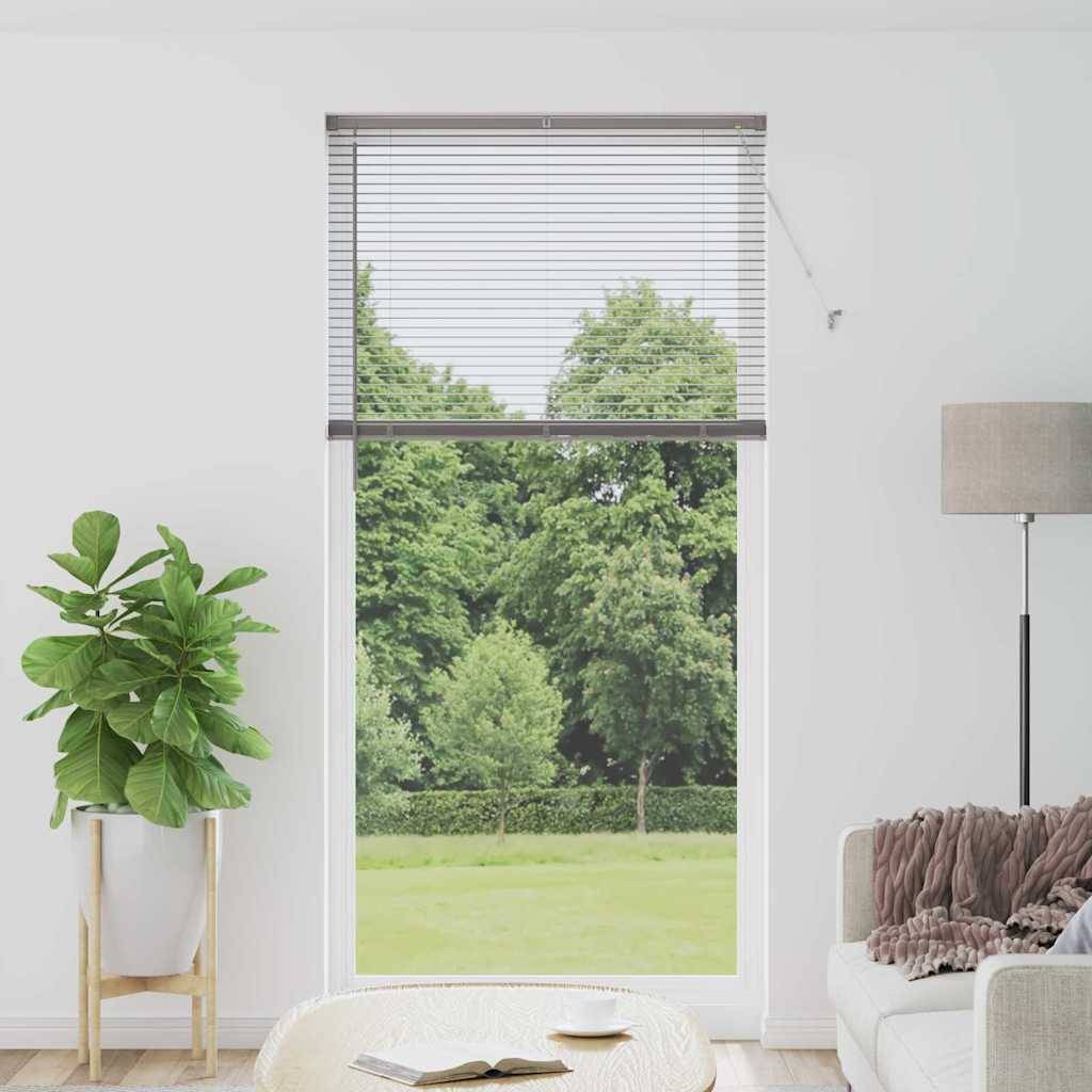 vidaXL Balkenjalousien Silber 220 x 100 cm Aluminium