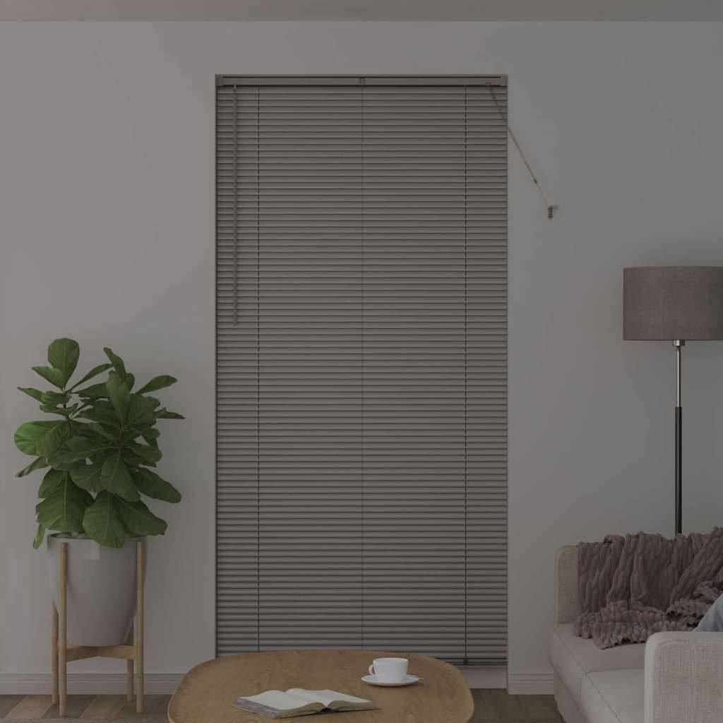 vidaXL Balkenjalousien Silber 220 x 100 cm Aluminium