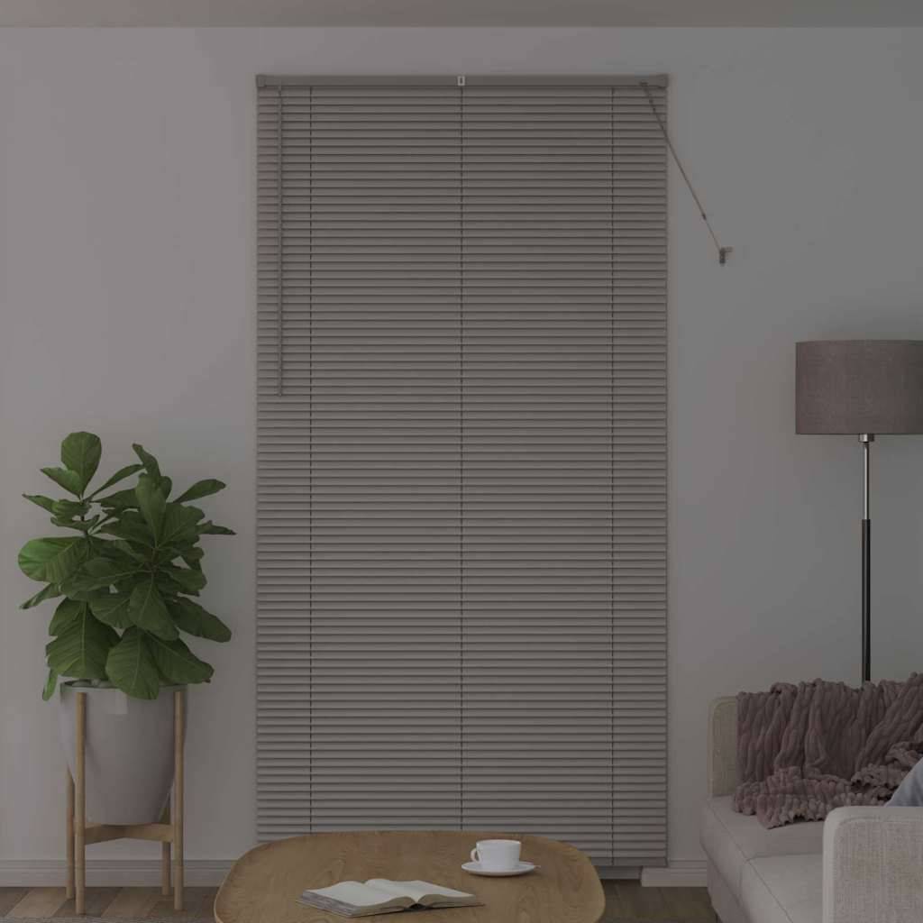 vidaXL Balkenjalousien Silber 220 x 120 cm Aluminium