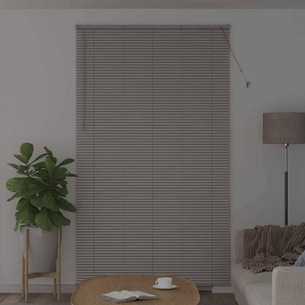 vidaXL Balkenjalousien Silber 220 x 135 cm Aluminium