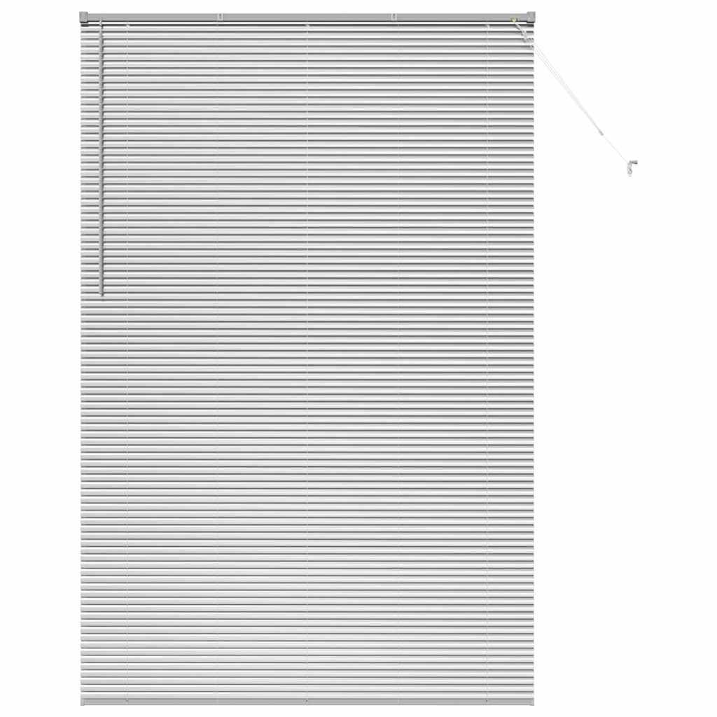 vidaXL Balkenjalousien Silber 220x150cm Aluminium