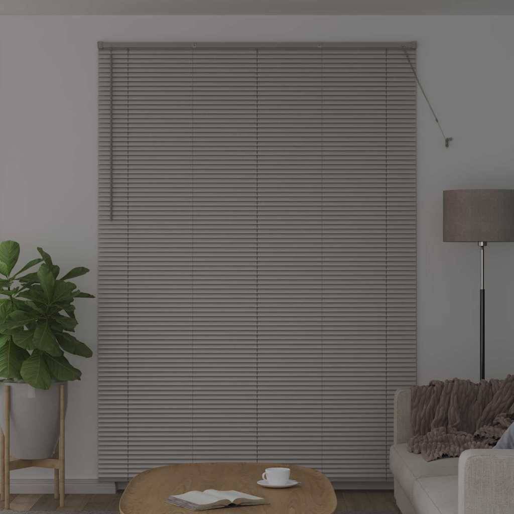 vidaXL Balkenjalousien Silber 220 x 155 cm Aluminium