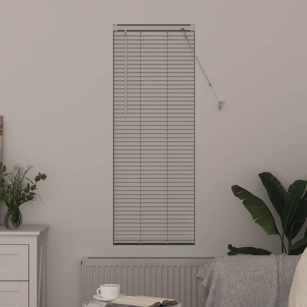 vidaXL Balkenjalousien Weiß 130 x 50 cm Aluminium