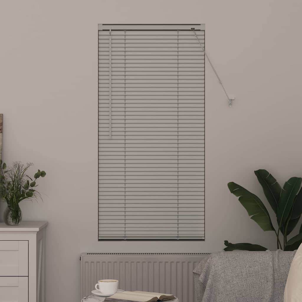 vidaXL Balkenjalousien Weiß 130 x 55 cm Aluminium