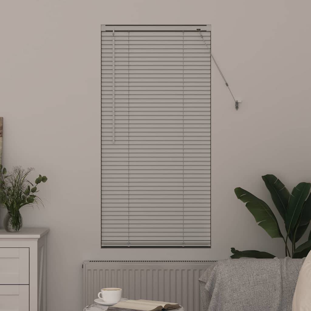 vidaXL Balkenjalousien Weiß 175 x 55 cm Aluminium