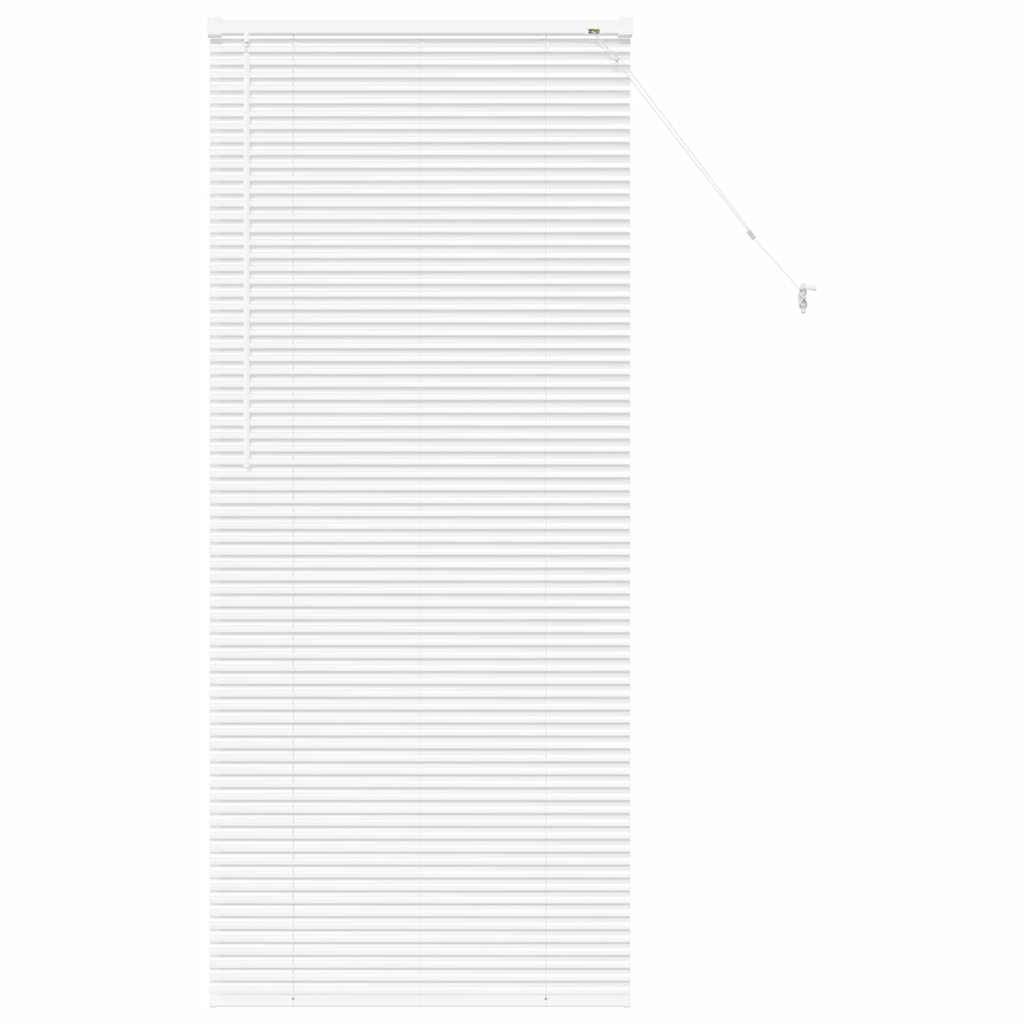 vidaXL Balkenjalousien Weiß 175 x 75 cm Aluminium