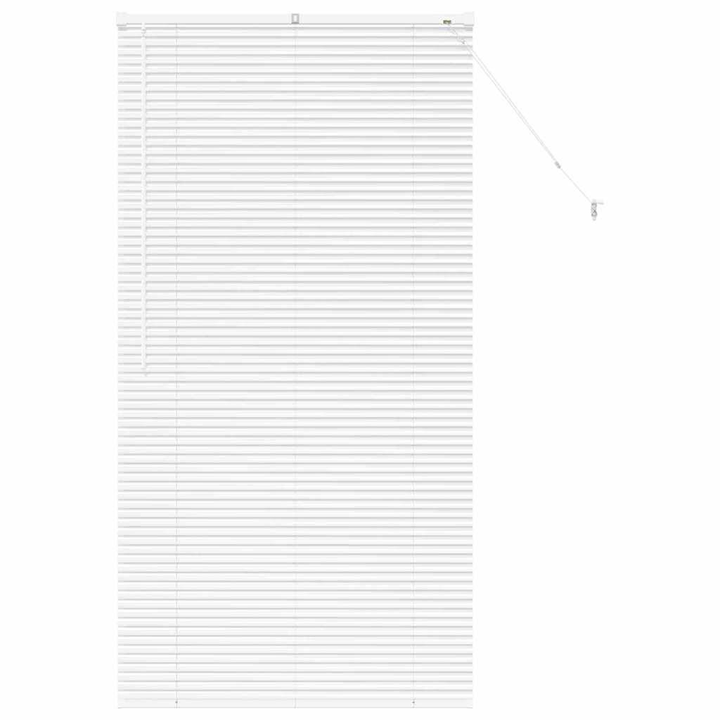 vidaXL Balkenjalousien Weiß 175 x 90 cm Aluminium
