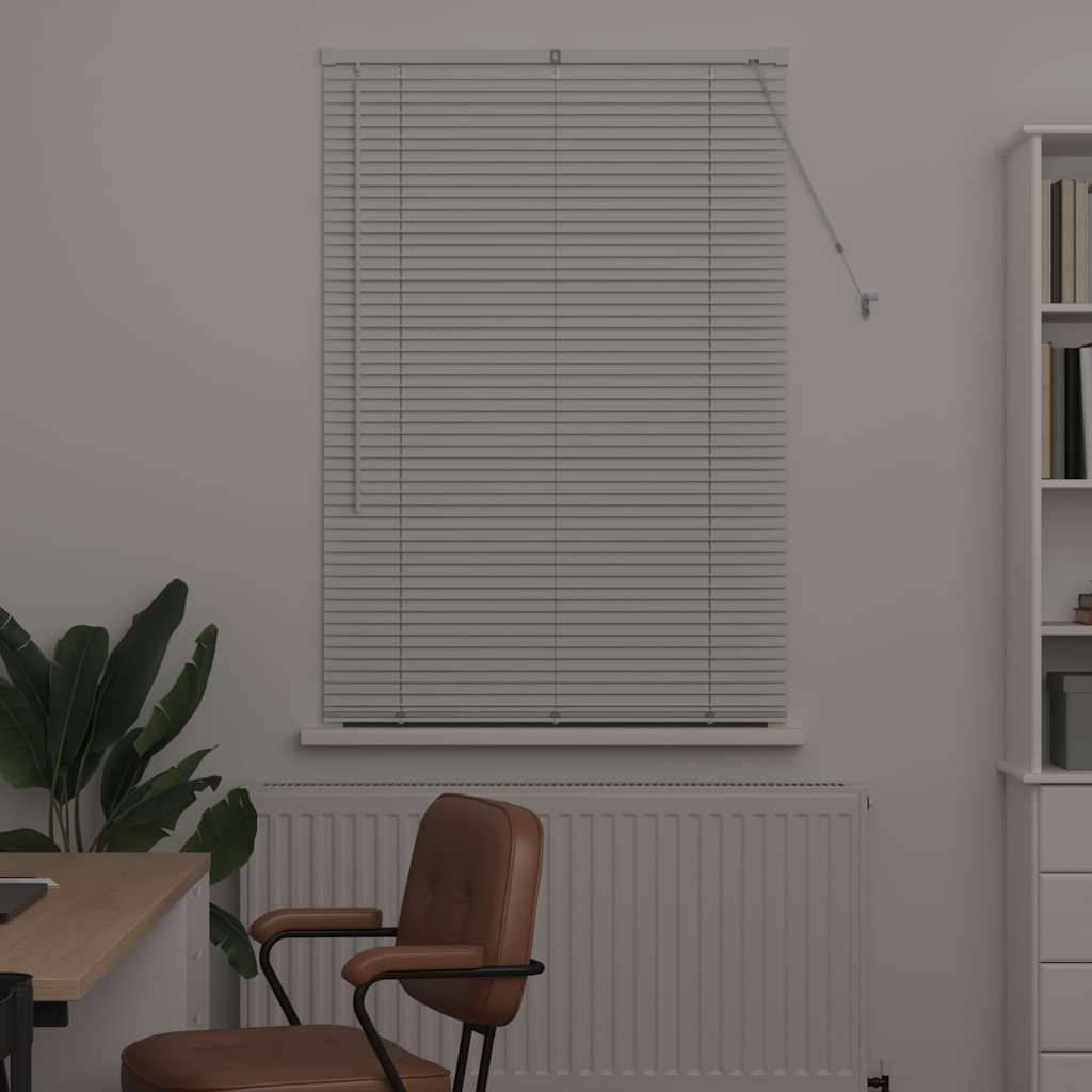 vidaXL Balkenjalousien Weiß 175 x 90 cm Aluminium