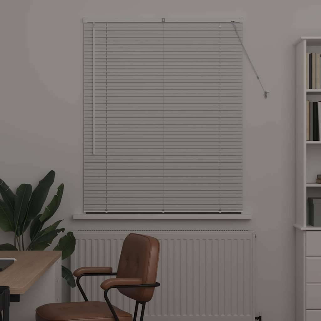 vidaXL Balkenjalousien Weiß 175 x 105 cm Aluminium