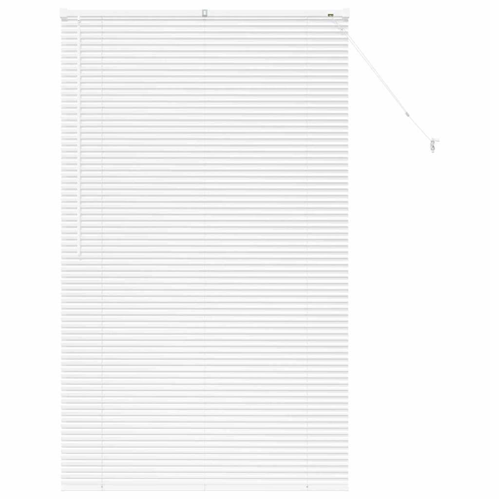 vidaXL Balkenjalousien Weiß 175 x 105 cm Aluminium