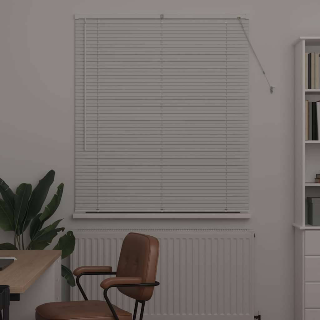 vidaXL Balkenjalousien Weiß 175 x 120 cm Aluminium