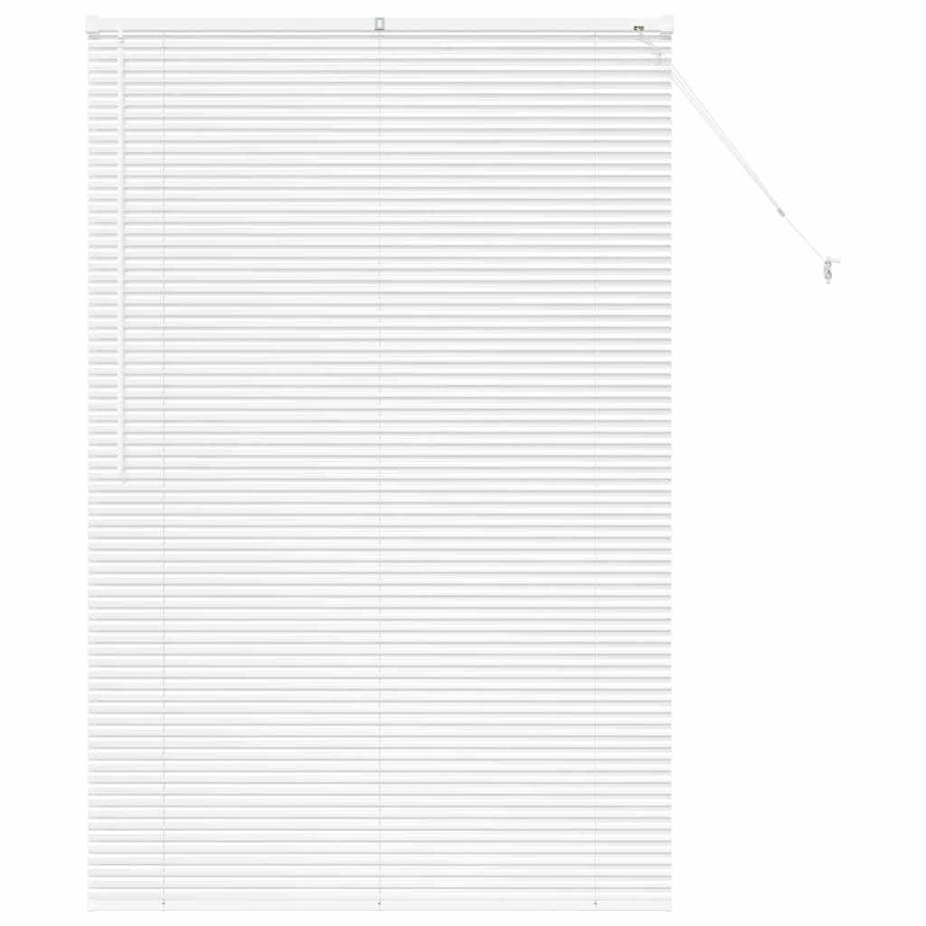 vidaXL Balkenjalousien Weiß 175 x 120 cm Aluminium