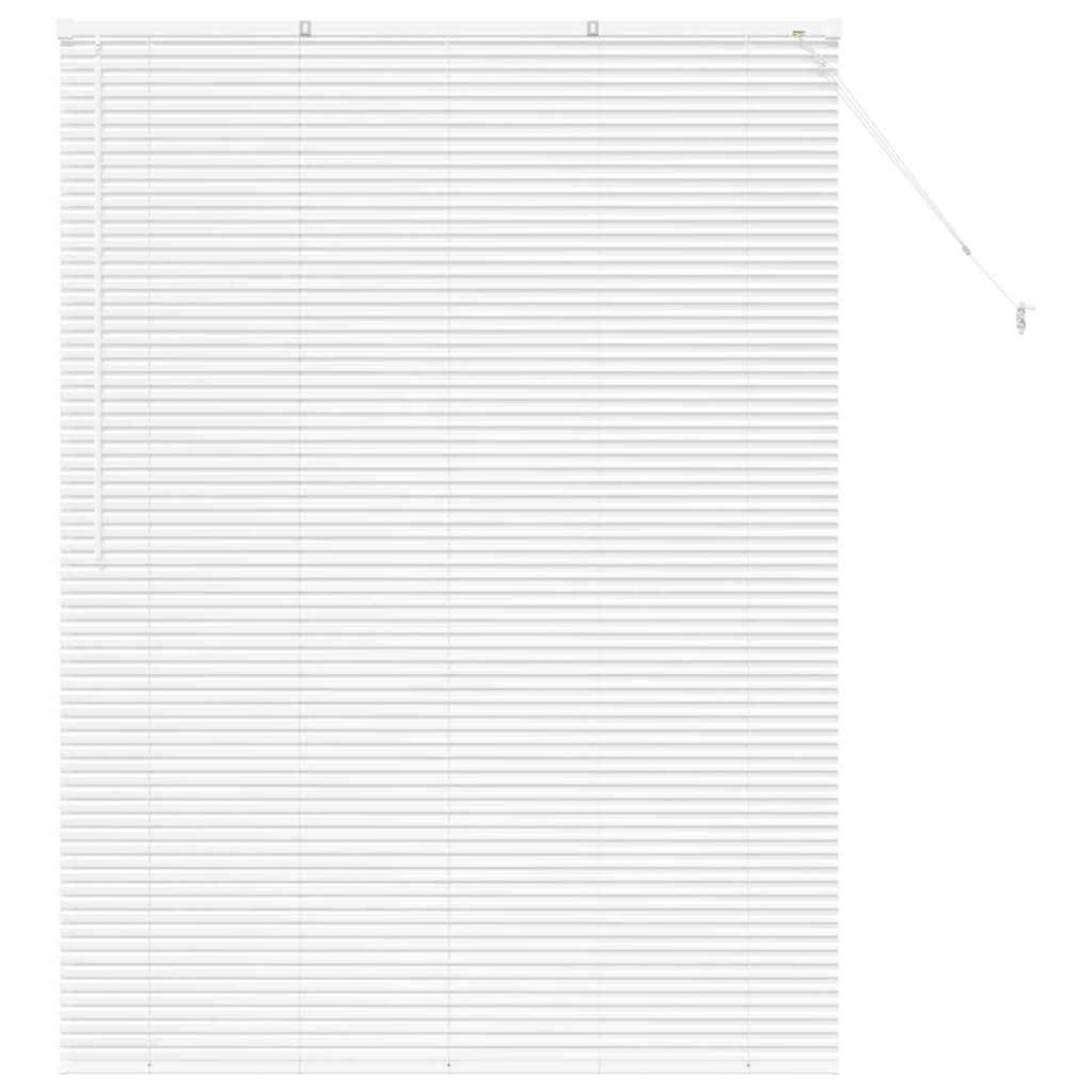 vidaXL Balkenjalousien Weiß 175 x 125 cm Aluminium