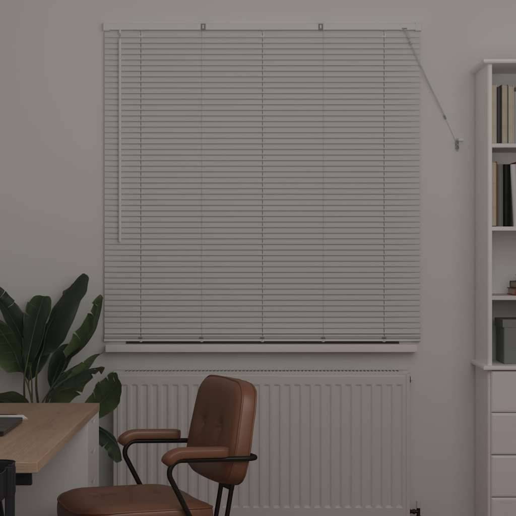 vidaXL Balkenjalousien Weiß 175 x 125 cm Aluminium
