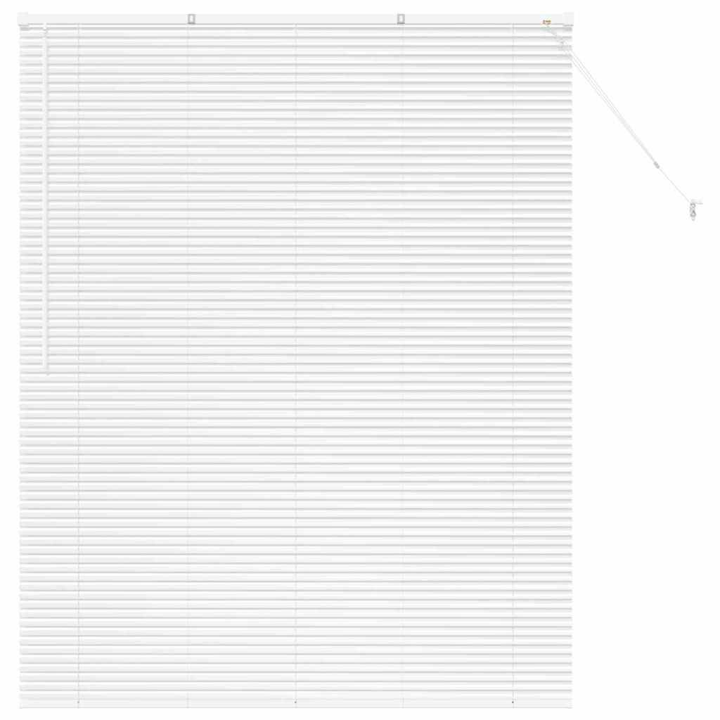 vidaXL Balkenjalousien Weiß 175 x 150 cm Aluminium