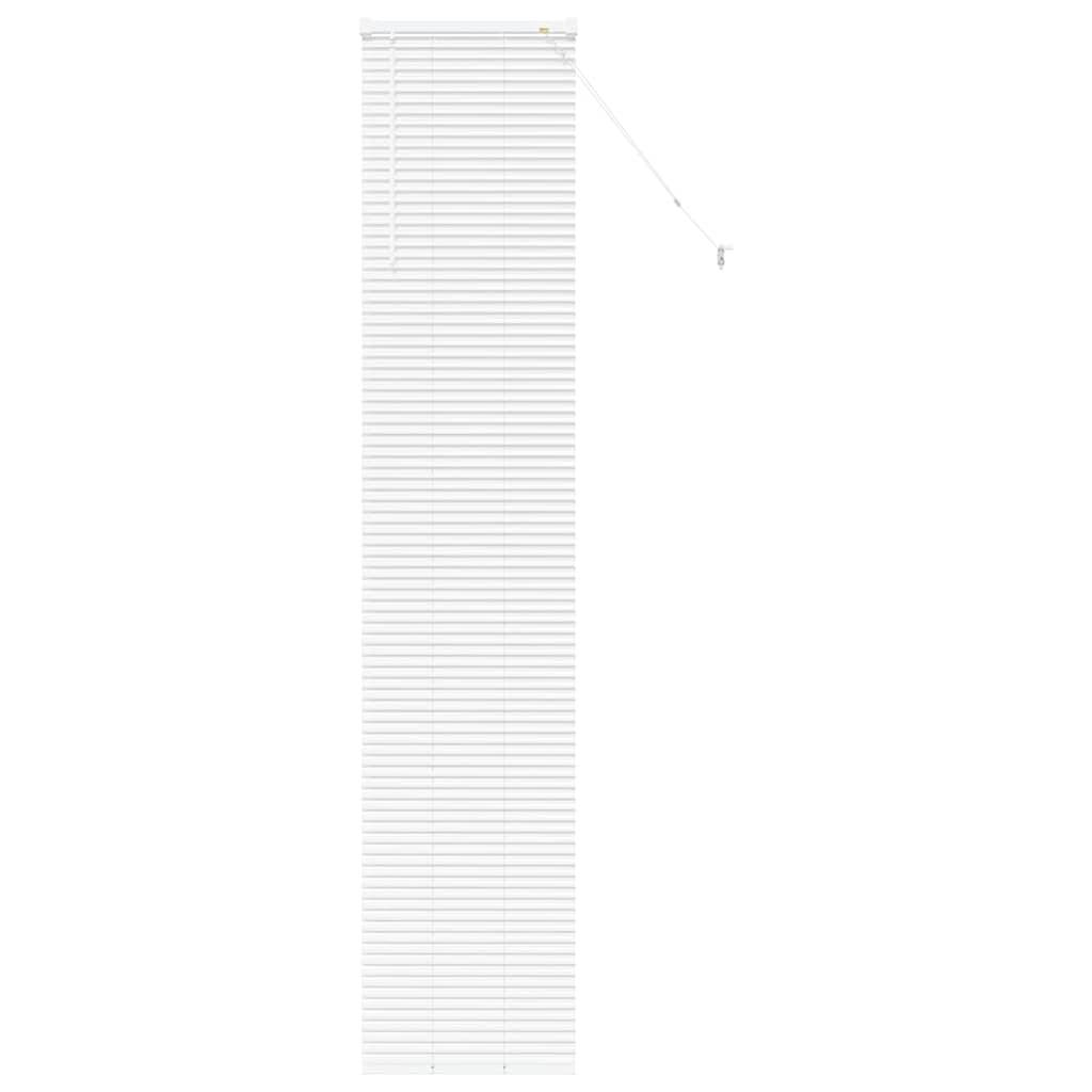 vidaXL Balkenjalousien Weiß 220 x 40 cm Aluminium