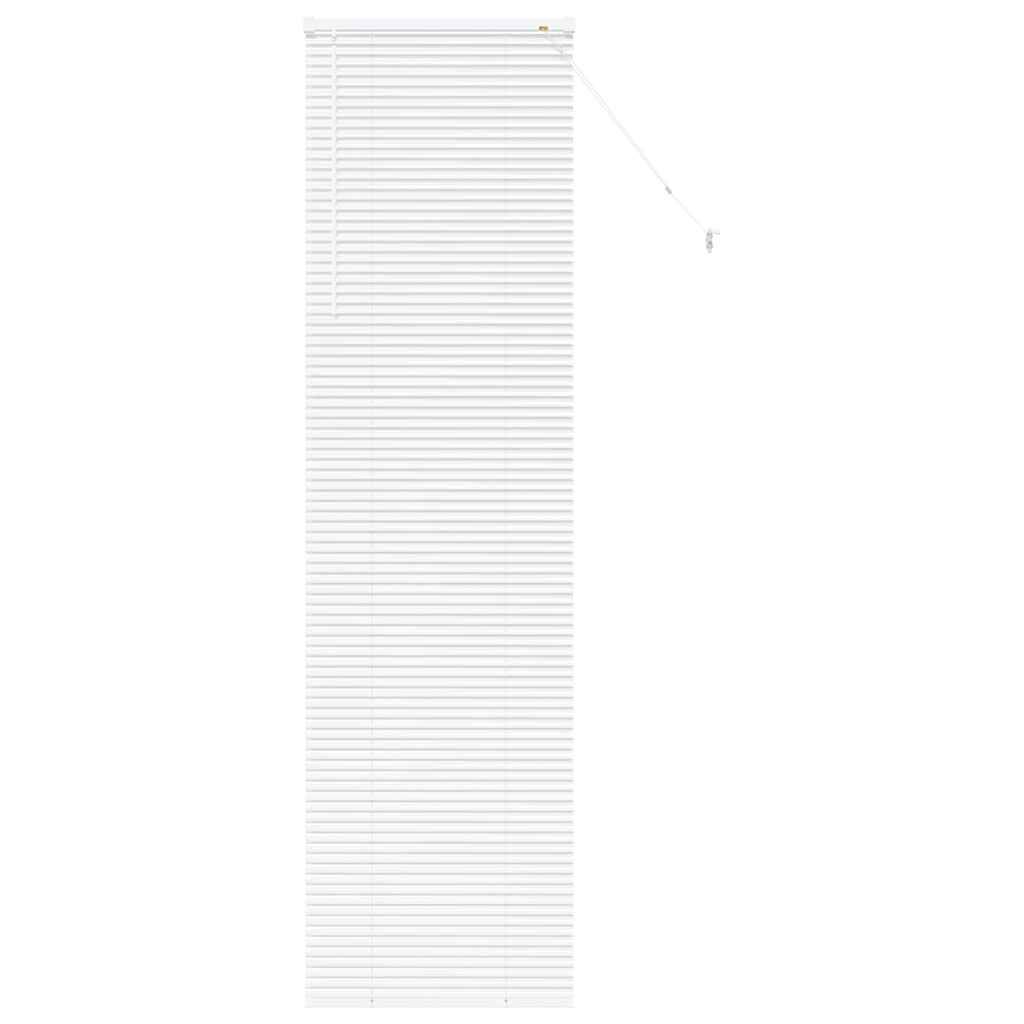 vidaXL Balkenjalousien Weiß 220 x 55 cm Aluminium