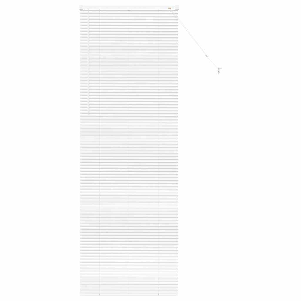 vidaXL Balkenjalousien Weiß 220 x 80 cm Aluminium