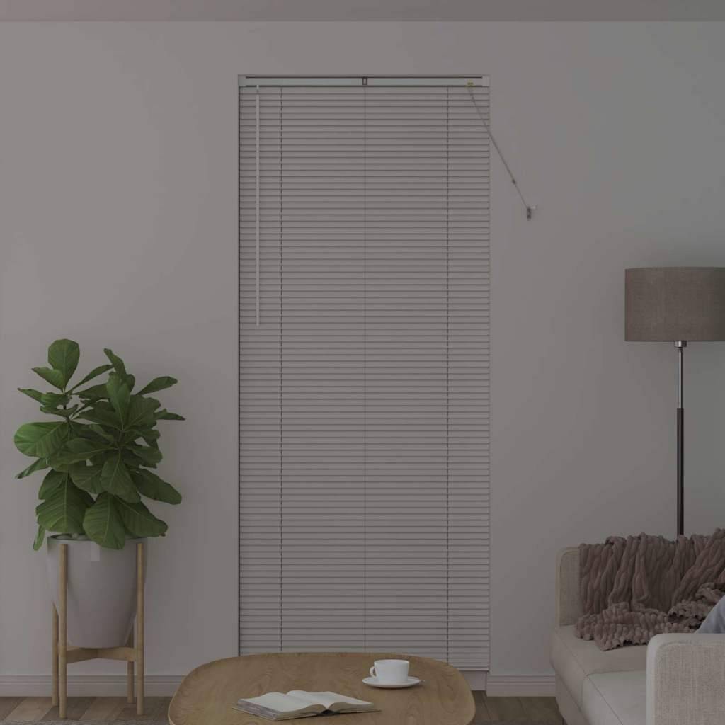vidaXL Balkenjalousien Weiß 220 x 85 cm Aluminium