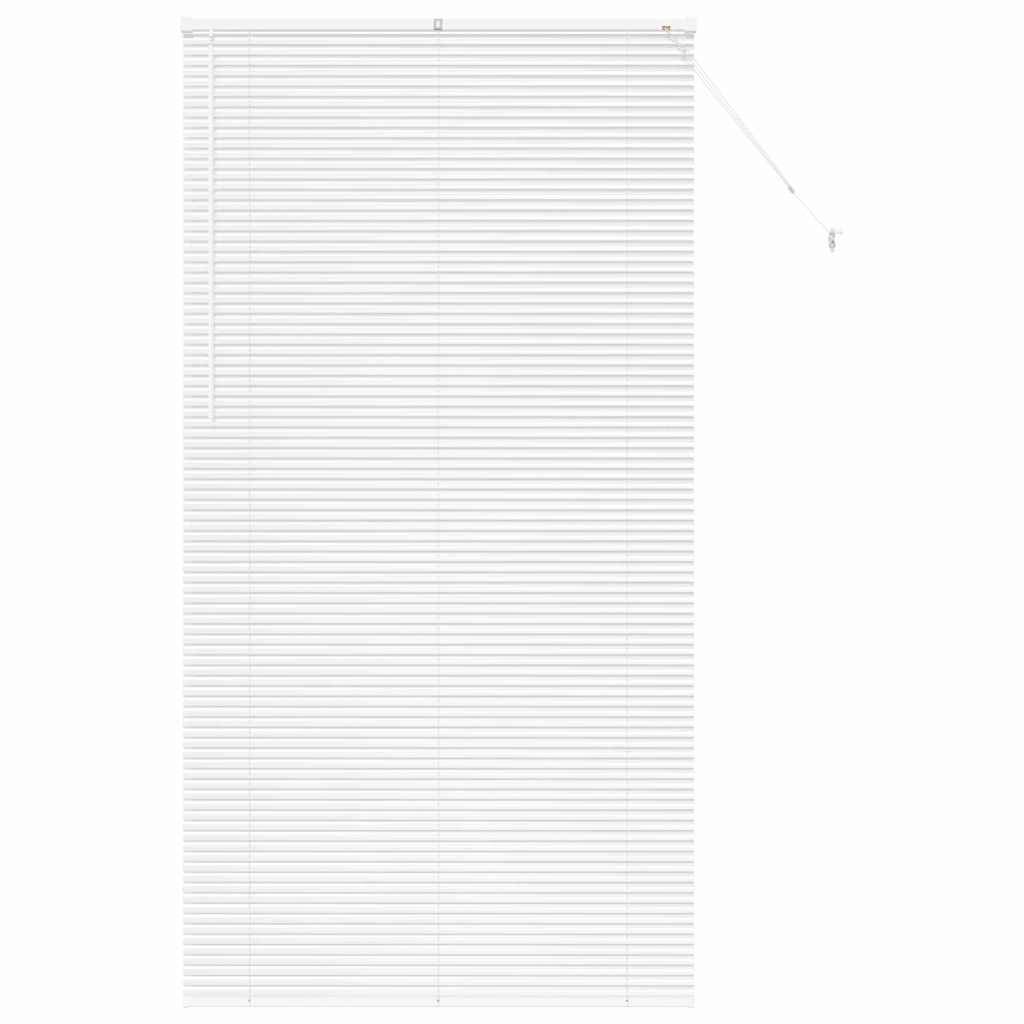 vidaXL Balkenjalousien Weiß 220 x 120 cm Aluminium