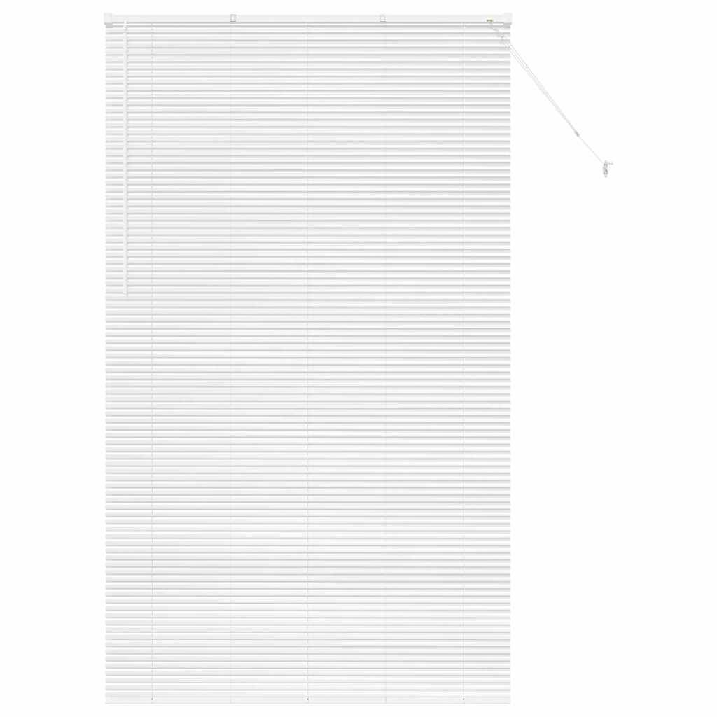 vidaXL Balkenjalousien Weiß 220 x 130 cm Aluminium