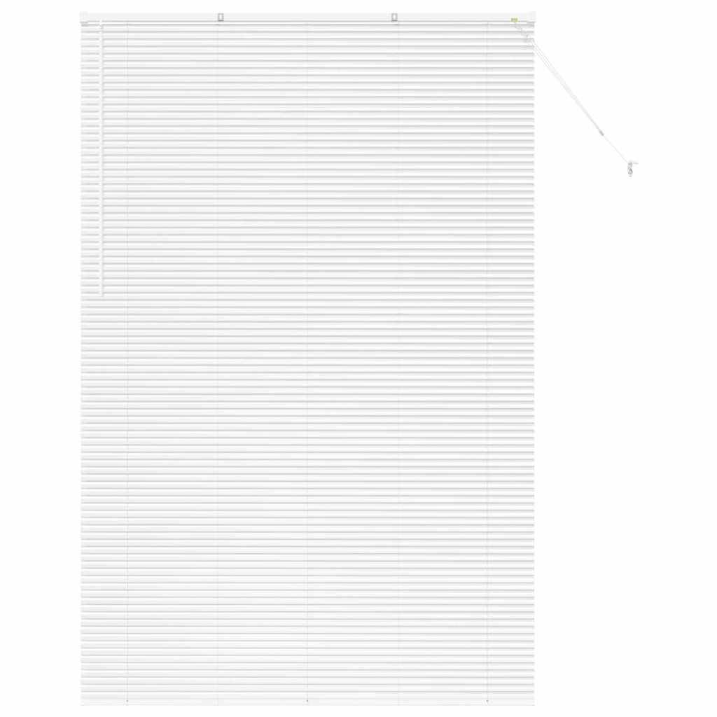 vidaXL Balkenjalousien Weiß 220 x 145 cm Aluminium