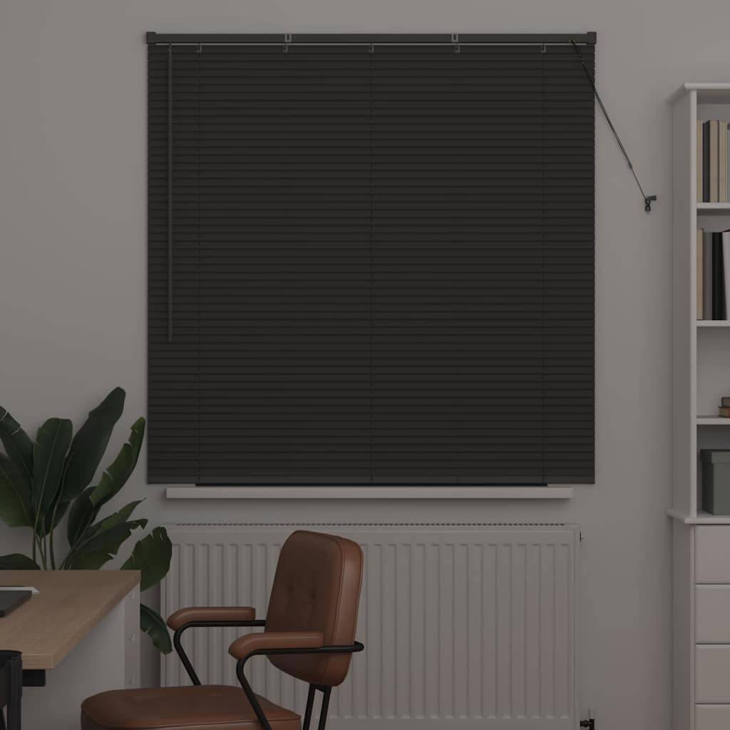 vidaXL Balkenjalousien Dunkelgrau 130 x 135 cm Aluminium