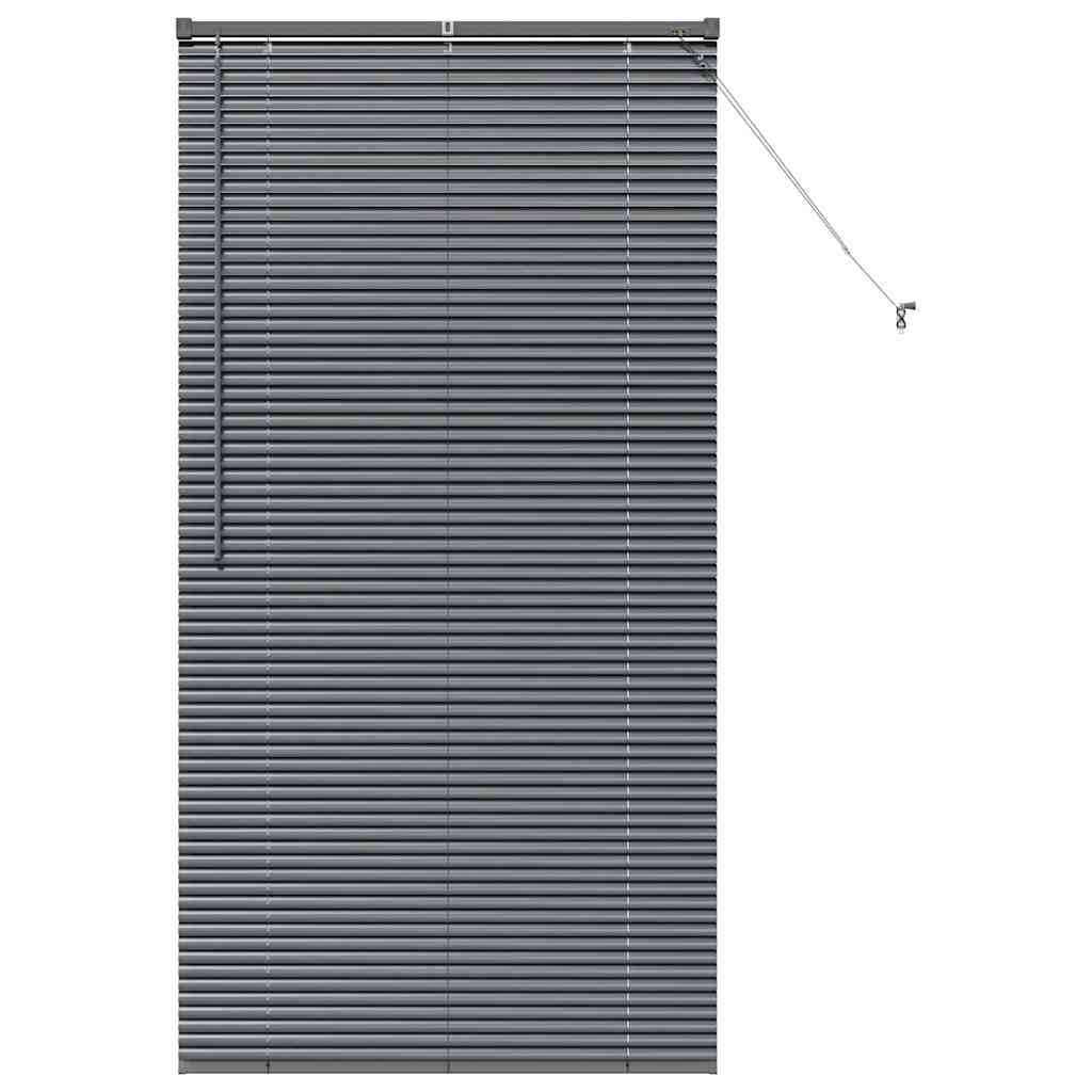 vidaXL Balkenjalousien Dunkelgrau 175 x 95 cm Aluminium