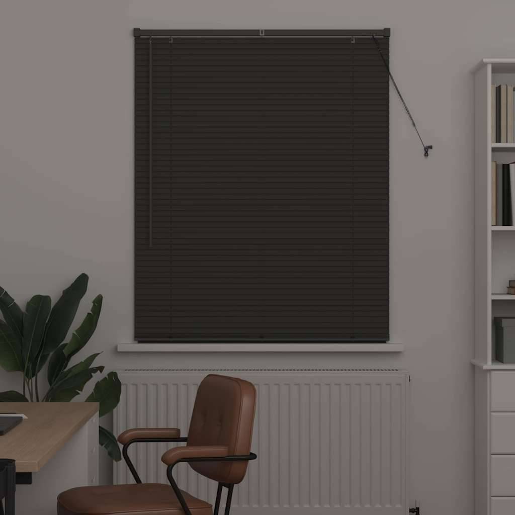 vidaXL Balkenjalousien Dunkelgrau 175 x 105 cm Aluminium