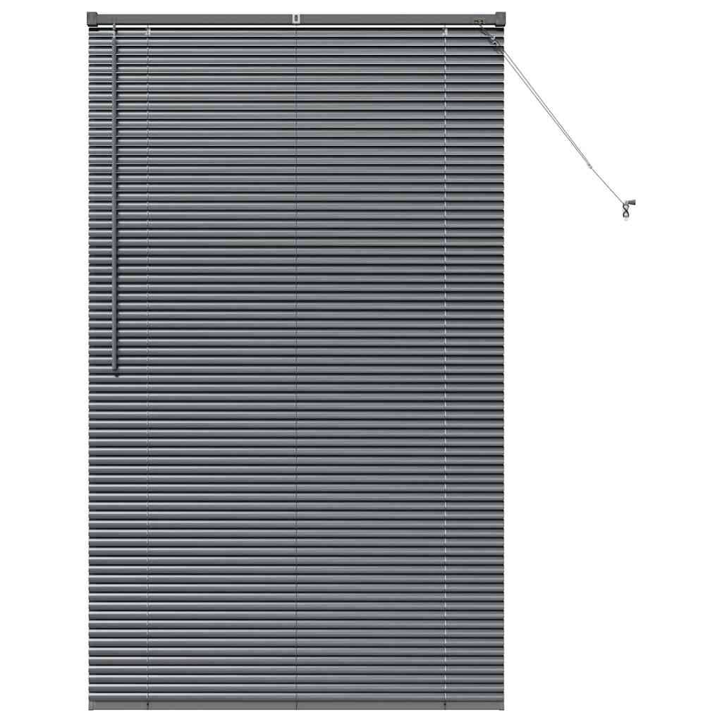 vidaXL Balkenjalousien Dunkelgrau 175 x 105 cm Aluminium