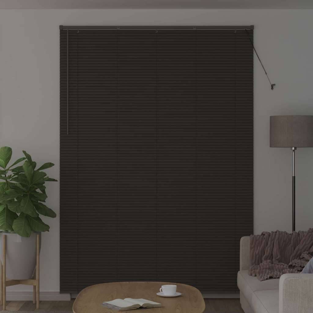 vidaXL Balkenjalousien Dunkelgrau 220 x 155 cm Aluminium