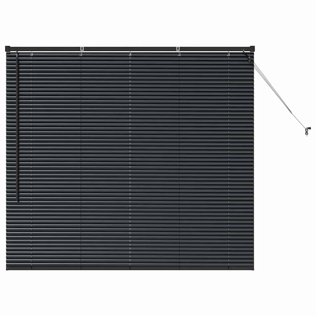 vidaXL Balkenjalousien Schwarz 130 x 150 cm Aluminium