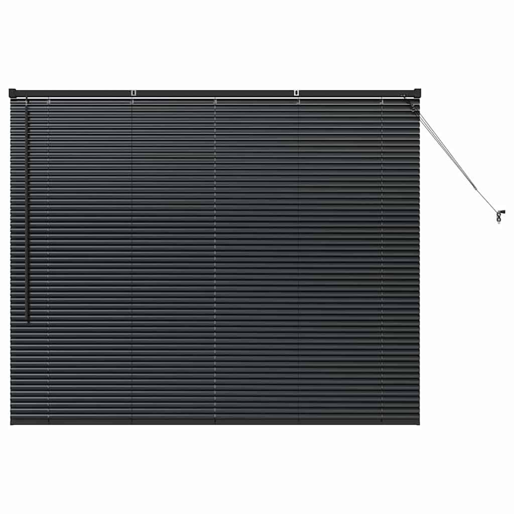 vidaXL Balkenjalousien Schwarz 130 x 155 cm Aluminium