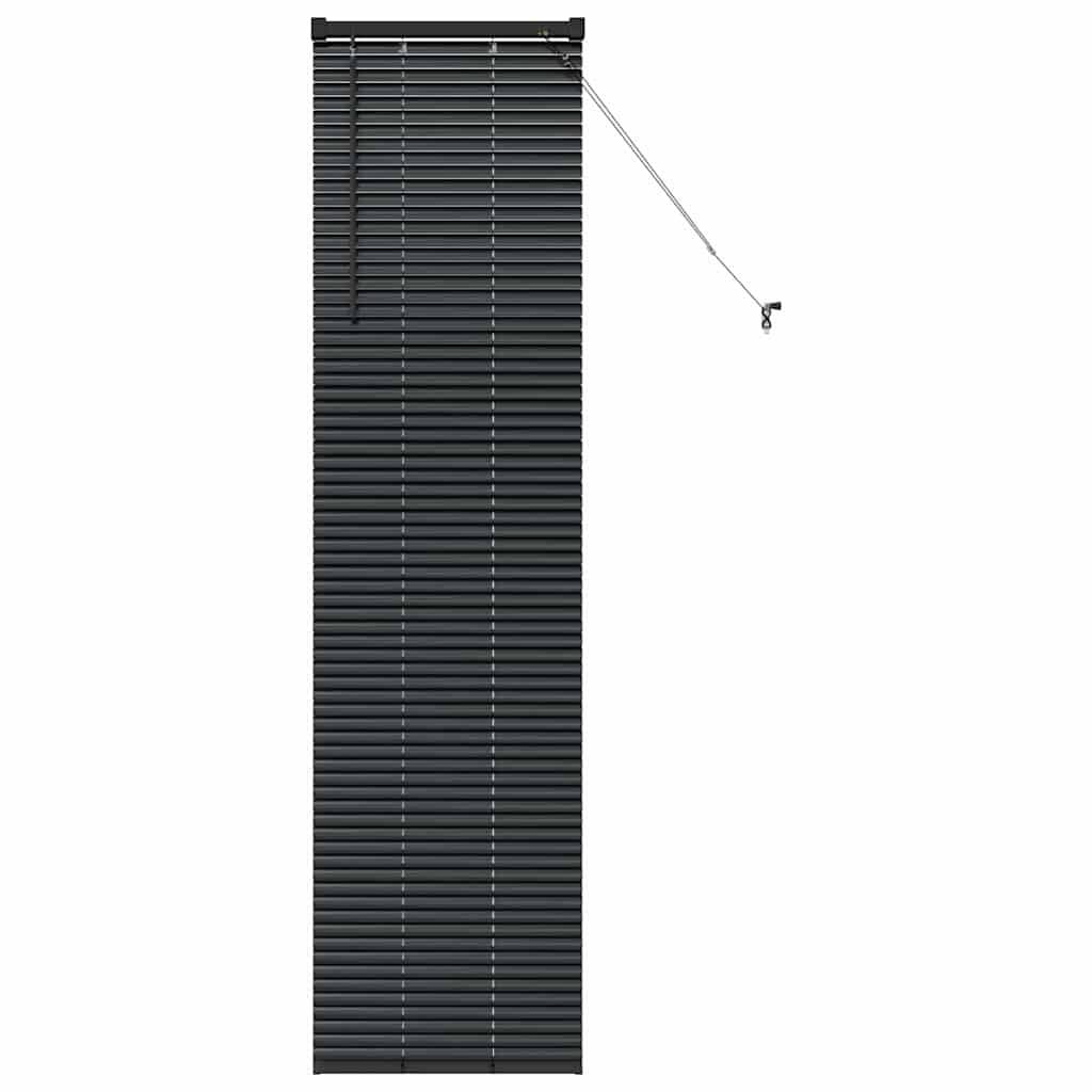 vidaXL Balkenjalousien Schwarz 175 x 50 cm Aluminium