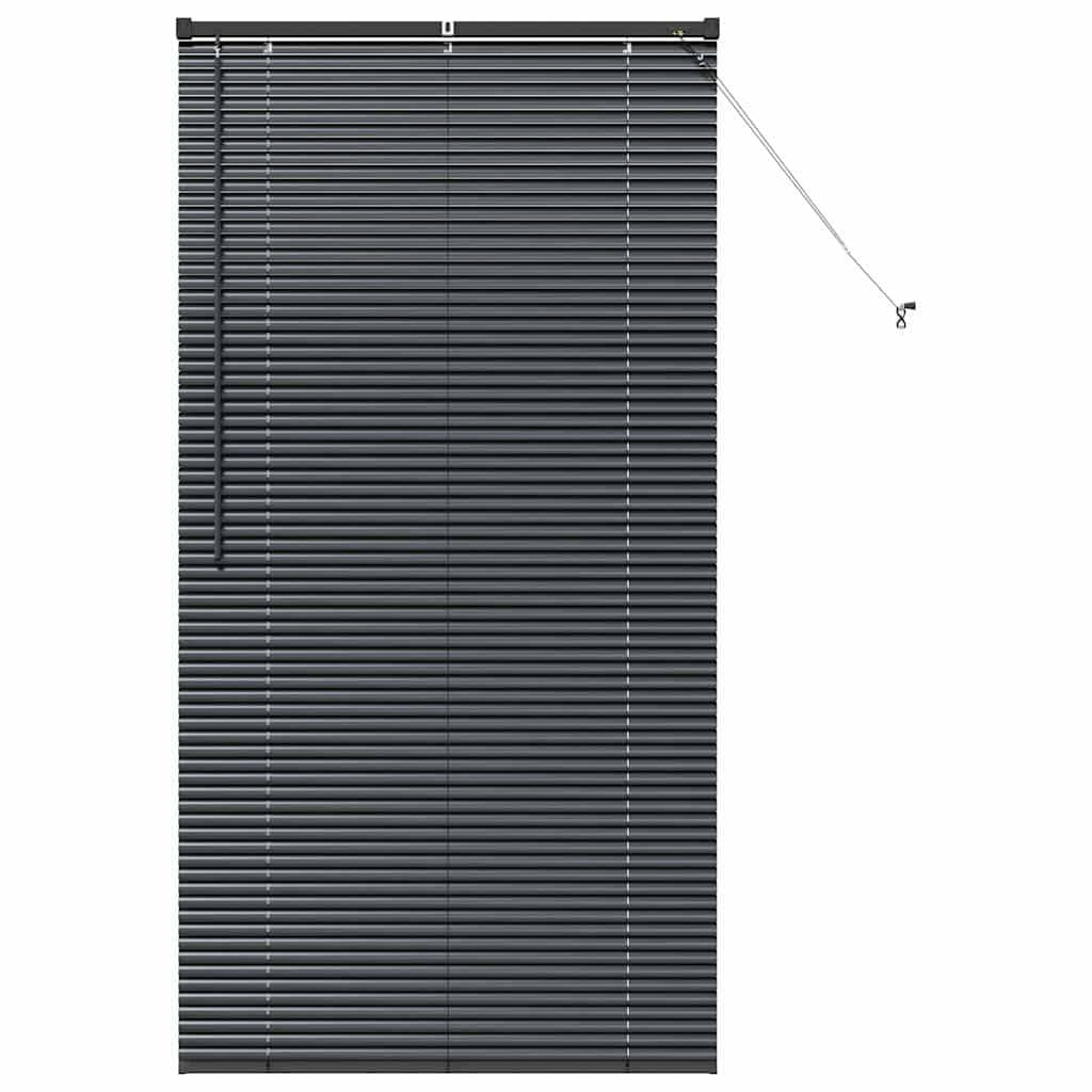 vidaXL Balkenjalousien Schwarz 175 x 95 cm Aluminium