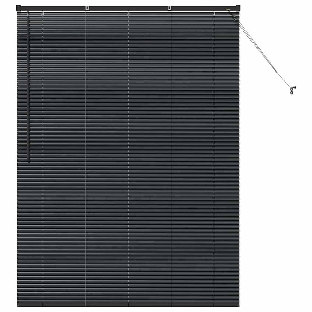 vidaXL Balkenjalousien Schwarz 175 x 125 cm Aluminium